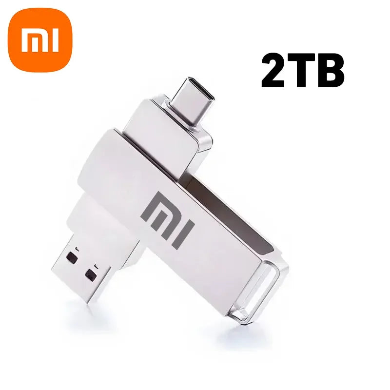 Xiaomi 16TB 3.0 USB Flash Drive Metal High-Speed Pen Drive 2TB 512GB Waterproof Type-C Usb PenDrive For Computer Storage Devices