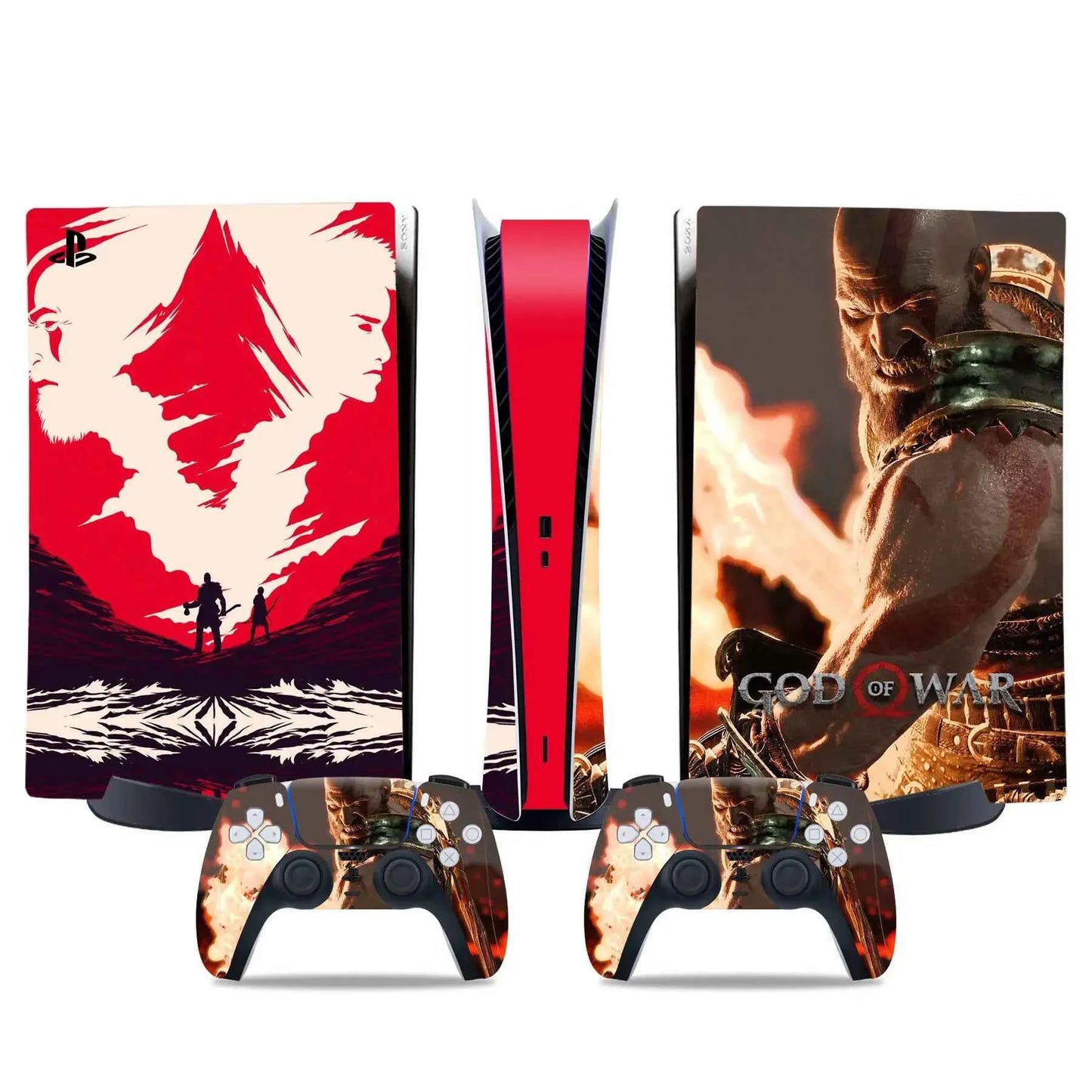God war PS5 digital edition Skin Sticker Decal Cover for PS5 digital Console and 2 Controllers PS5 Skin Sticker