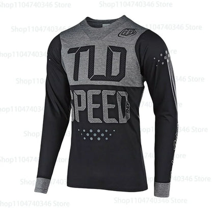 Men's Motorcycle Sportswear Printed BMX Bicycle Shirt DH Downhill Endurance T-shirt Mountain Bike Outdoor Sportswear Top