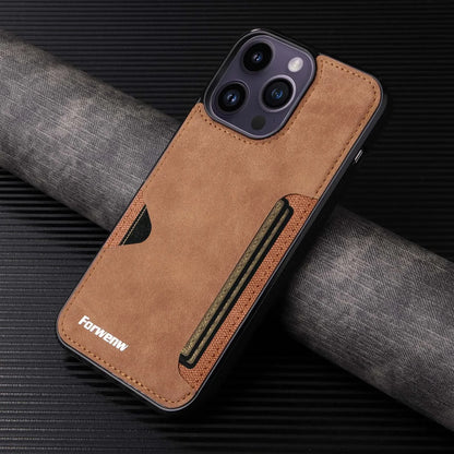 Retro Card Holder Phone Case for iPhone 16 15 14 13 12 11 Pro Max Mini XS XR X SE 2020 2022 7 8 Plus Wallet PU Leather Cover - ST Superstore