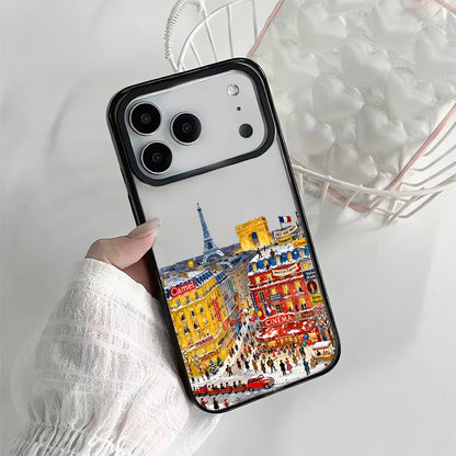 Snow View House Landscape Phone Case For iPhone 17 Air 16 15 14 13 12 11 Pro Max 17 Pro Shockproof Hard Cover Fundas