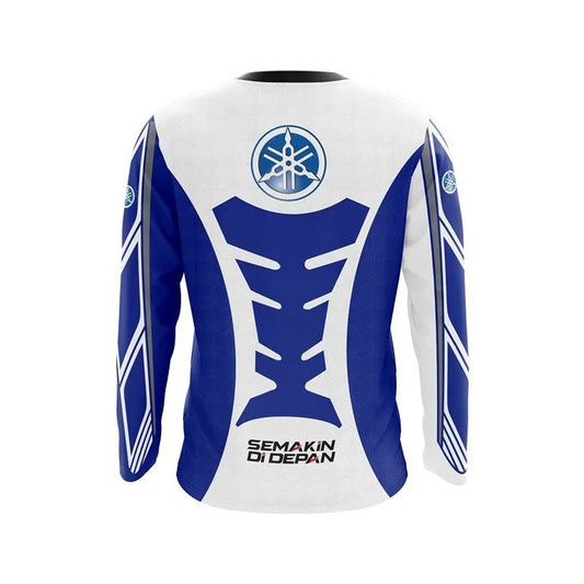 25/26 New Popular Yamaha Long Sleeve T-shirt Spring and Autumn Motorcycle Fans Team Uniform Adult and Children's Same T-shirt