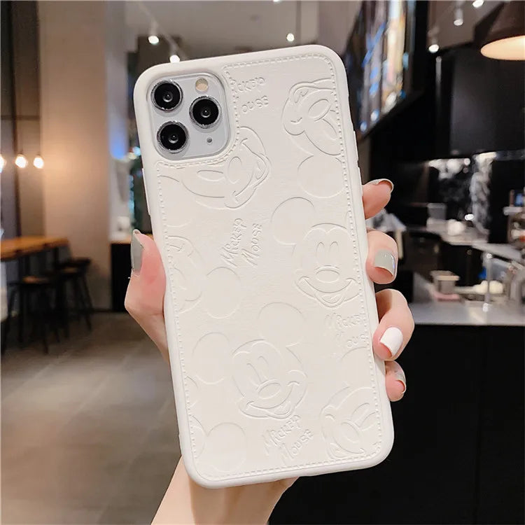 3D Embossed Cartoon Silicone Phone Case for iPhone 15 14 13 12 11 cover