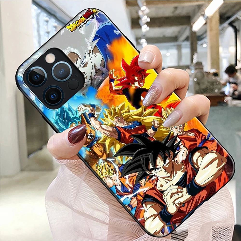 Anime Phone Case for iPhone 16 15 14 13 7 8 Pro Max Mini Plus