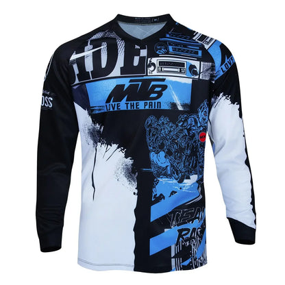 New Downhill Men Mountain Bike Jersey Racing T-Shirt Bicycle Cycling Long Sleeve Sports Shirt Motorsport Motorcycle Motocross