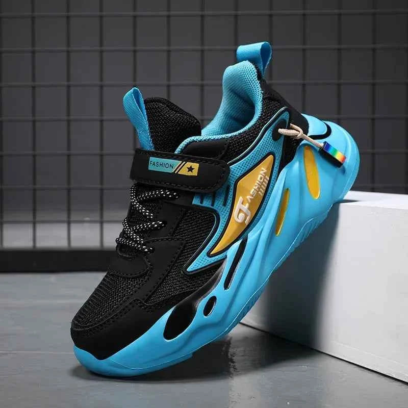 Children Sneakers for Boys Mesh Breathable Running Sports Shoes Kids Girls Flat Casual Shoes Big Size 40