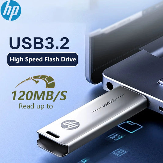 HP X796W USB3.2 Metal USB Flash Drive 256GB 128GB 64GB 32GB High Speed Sticks Creative Personality PenDrive