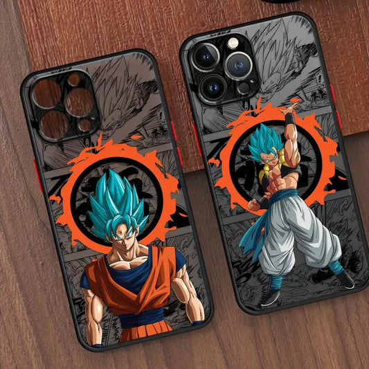 Soft Cover Case for iPhone XR 14 15 Pro MAX XS 11 Plus 11 12 13 Mini 8 7 SE 16 14Pro 12Pro 16 Plus Dragons Balls Goku DBZ