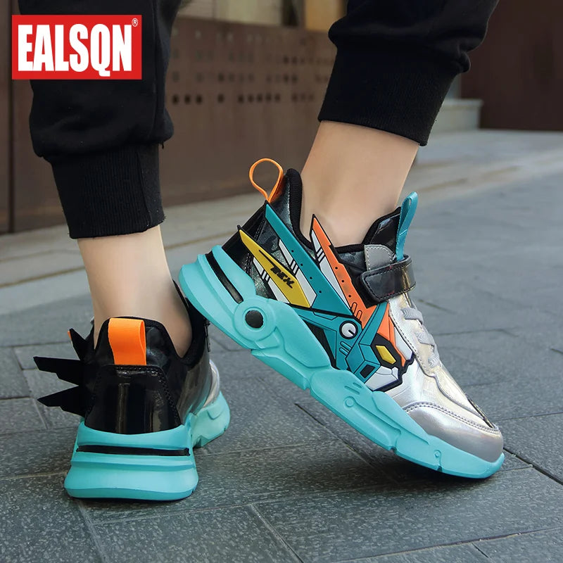 Kids Shoes Boys Sneakers PU Leather Children Sneakers 2024 New Fashion Casual Sports Tennis Shoes for Boy - ST Superstore