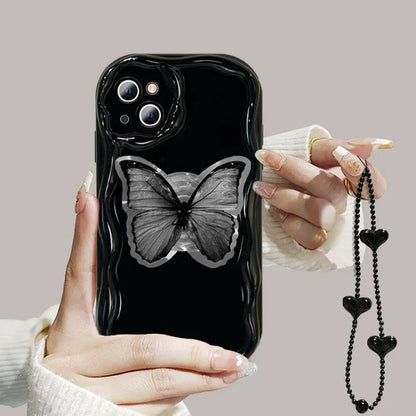 Butterfly Bracelet Chain Case For For OPPO Reno 7 4G 11 Pro 11F A60 A78 A58 A38 A18 A98 A79 A17 A16 A57 A15 A74 A96 A52 Cover