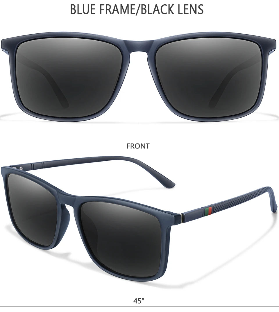 Luxury Square Vintage Polarized Cycling Sunglasses Men Women Fashion Travel Driving Fishing Sun Glasses Male Eyewear UV400