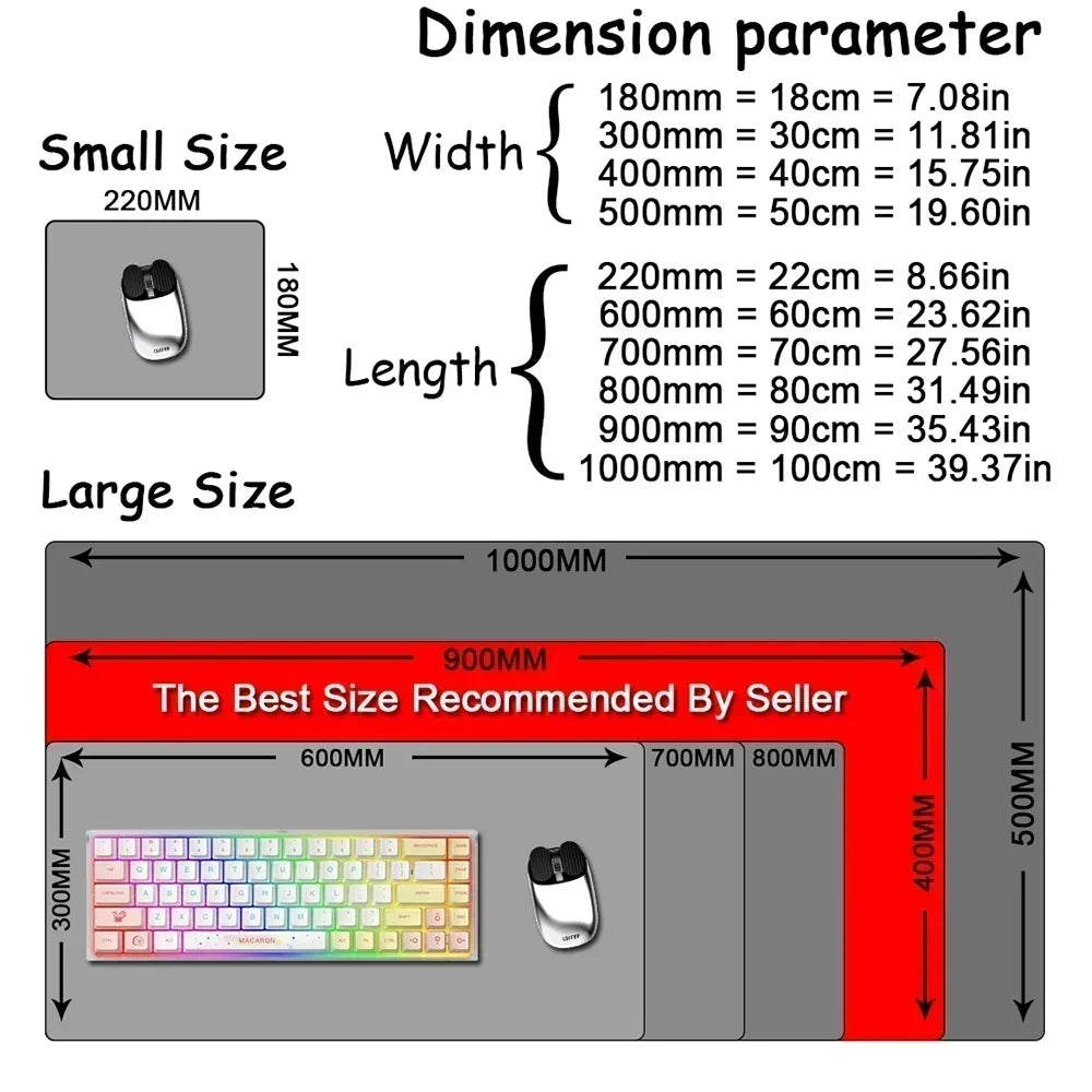 New Cool Wallpaper Genshin Impact Flins Mousepads Computer Gaming Lock Edge Laptop PC Desk Mat Natural Rubber Keyboard Mouse Pad