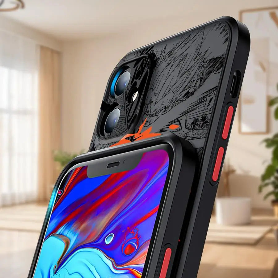 Soft Cover Case for iPhone XR 14 15 Pro MAX XS 11 Plus 11 12 13 Mini 8 7 SE 16 14Pro 12Pro 16 Plus Dragons Balls Goku DBZ