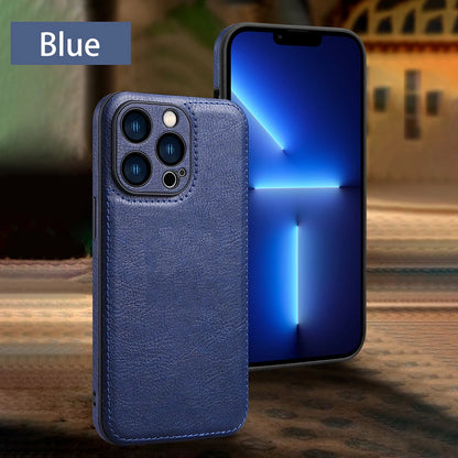 Soft Leather Case for iPhone 15 14 13 12 11 16 Pro Max XR XS Max 7 8 Plus Ultra Thin Lens Protection iphone16 16Pro Cover Coque - ST Superstore