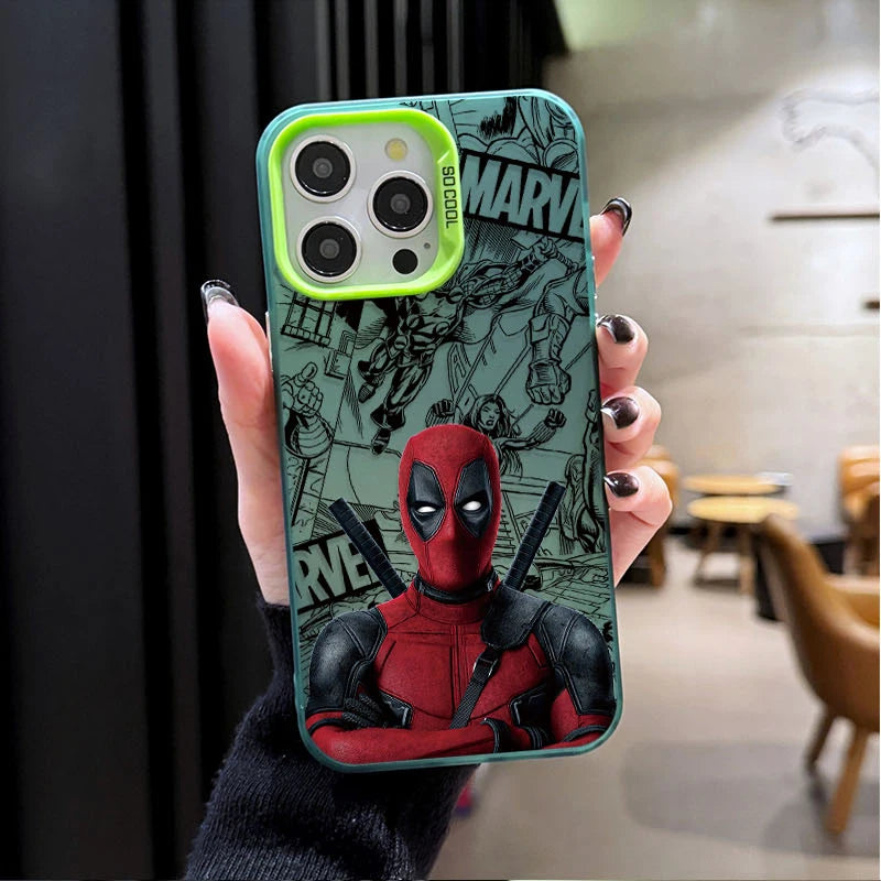 Case for iPhone 16 15 14 13 12 11 Pro Max XS X XR 8 7 Plus SE 2020 Plating Matte Hard Shockproof Printing Phone