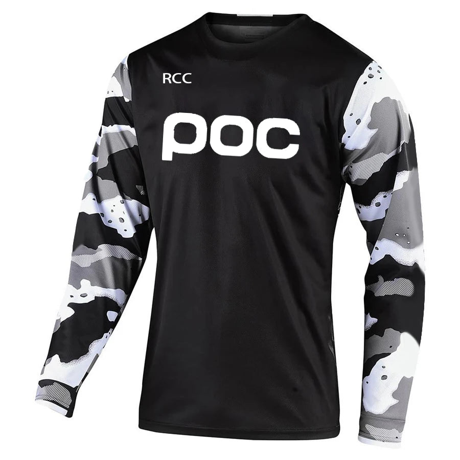 POC 2026 Men Cycling Motocross Jersey Downhil Mountain Bike DH Shirt MX Motorcycle Clothing Ropa for Boys MTB T-Shirts