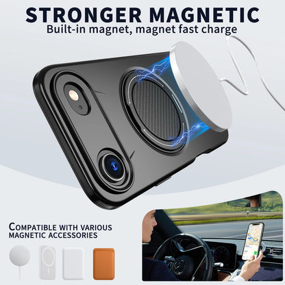 360° Rotate Bracket Military Shockproof Case For iPhone 17 Air 16 15 14 Plus 13 12 11 Pro Max Magnetic Heavy Duty Defender Cover