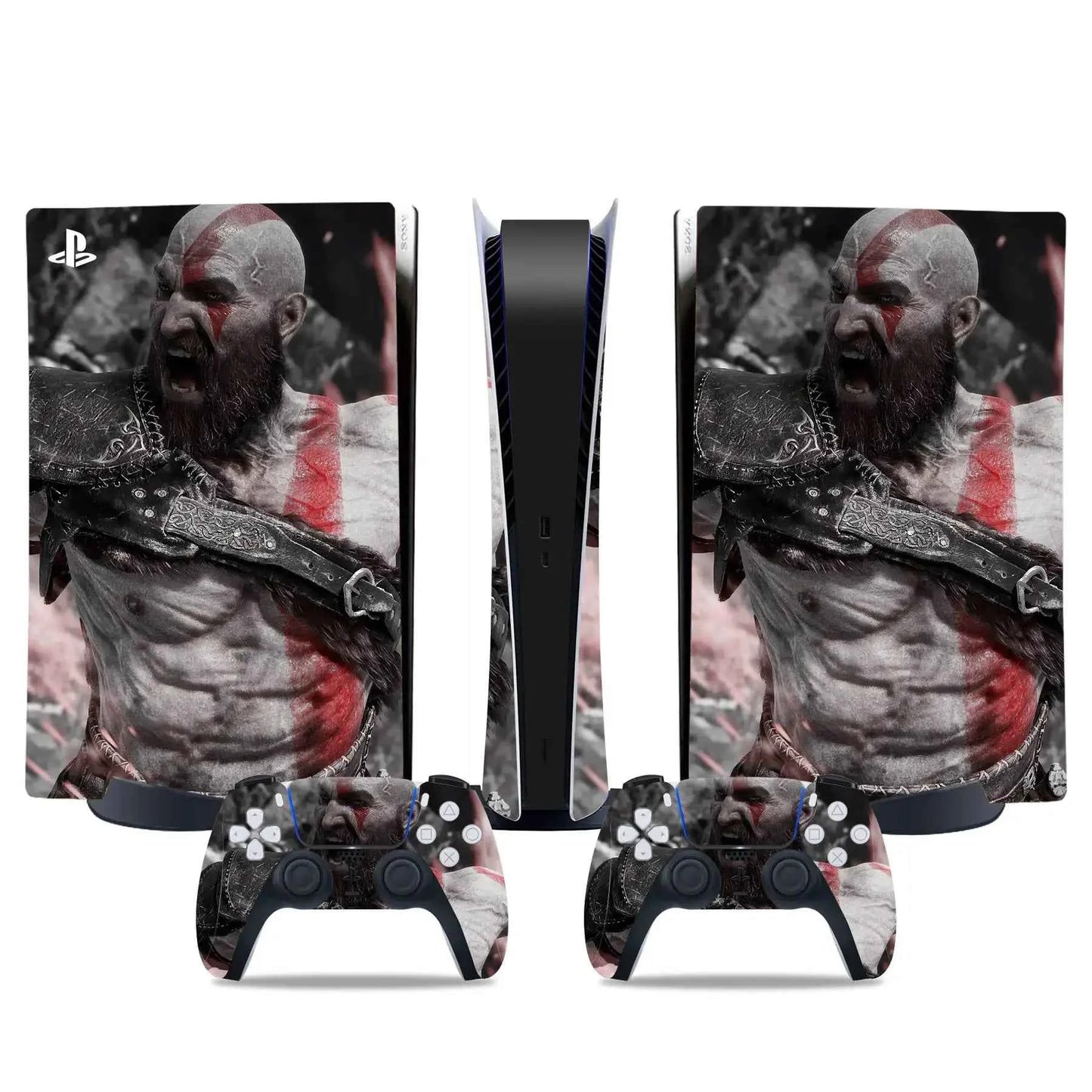 God war PS5 digital edition Skin Sticker Decal Cover for PS5 digital Console and 2 Controllers PS5 Skin Sticker