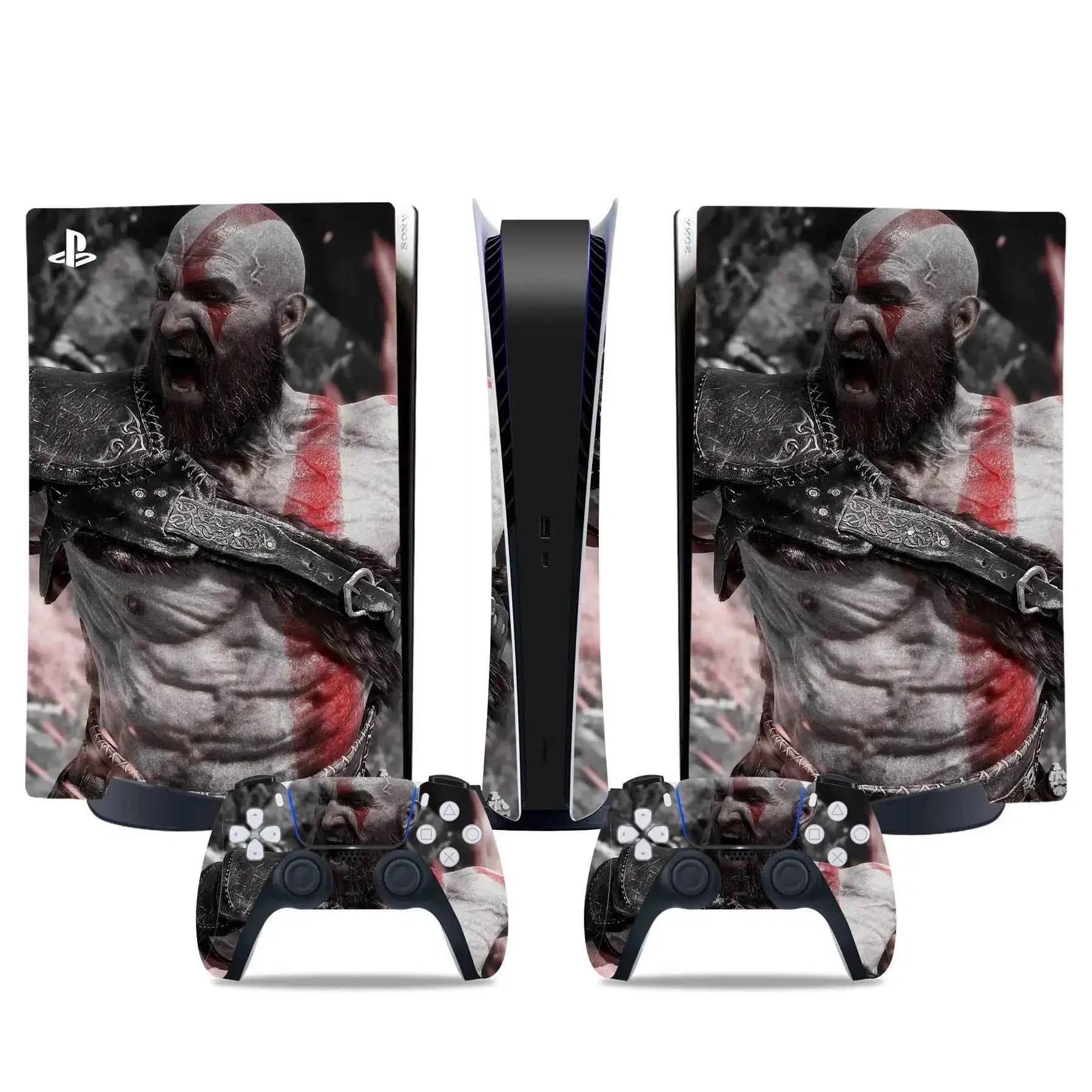 God war PS5 digital edition Skin Sticker Decal Cover for PS5 digital Console and 2 Controllers PS5 Skin Sticker
