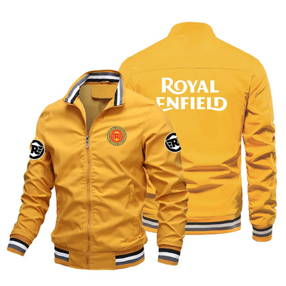 2026 New Retro style Royal Enfield Motorcycle Jacket Racing Jacket Windbreaker Outdoor Sports Bicycle Jacket Men's Clothing tops