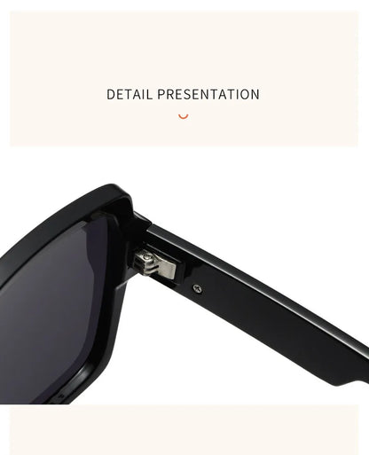 Fashion Square Frame Sunglasses for Women Luxury UV Protection Large Frame All-Match DS-8052-1