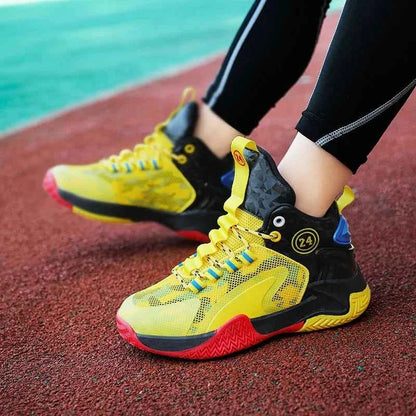 New Kids Basketball Shoes Boys Original Professional Men Field Breathable Gym Cushion Women Basketball Boots Tennis Sports Shoes