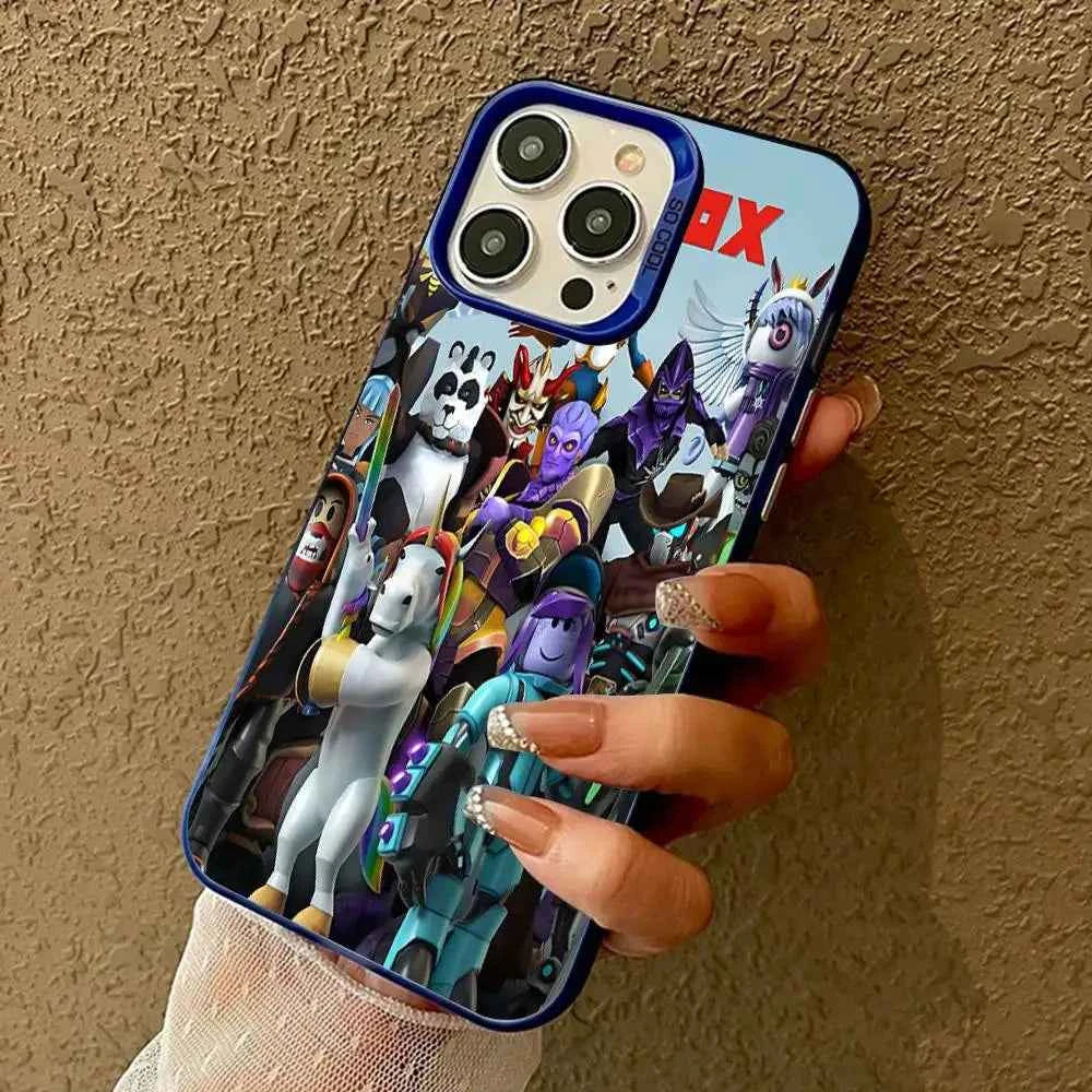 Hot Game-R-Robloxs Phone Case For IPhone 17 16 15 14 13 12 11 Pro Max Plus Color Silver Cover