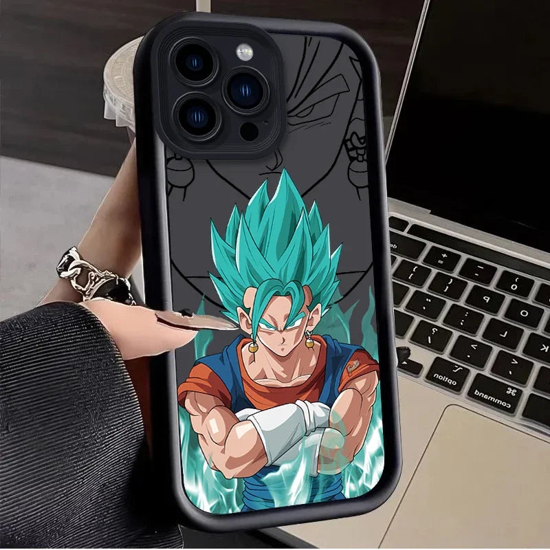 D-Dragons Balls Case for iPhone 16 15 14 13 12 11 Pro Max XS X XR 8 7 6S 6 Plus SE 2020 Liquid Silicone Shockproof Back Cover