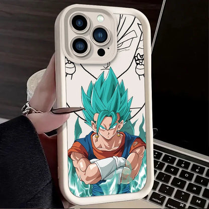 D-Dragons Balls Case for iPhone 16 15 14 13 12 11 Pro Max XS X XR 8 7 6S 6 Plus SE 2020 Liquid Silicone Shockproof Back Cover