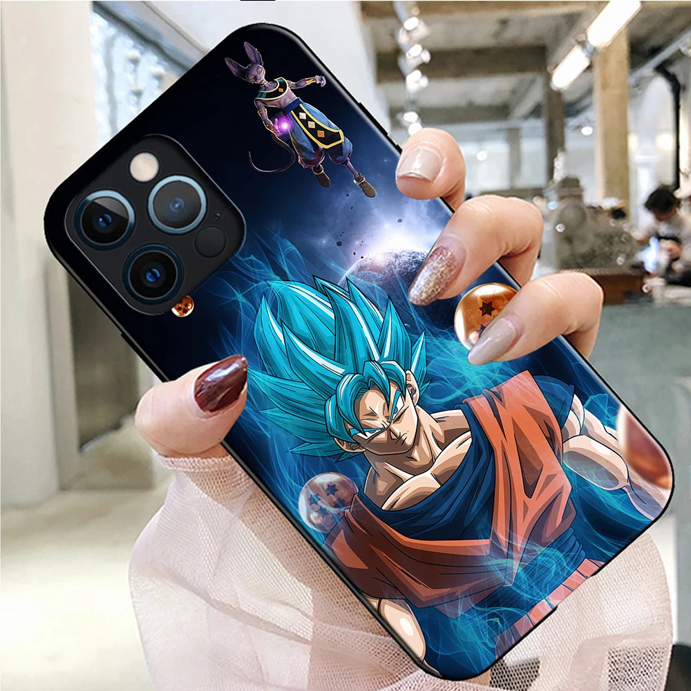 Anime Phone Case for iPhone 16 15 14 13 7 8 Pro Max Mini Plus