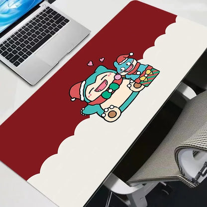 Mouse Pad P-pokemon Snorlax Large Keyboard Mousedesk Pad Non-slip Rubber Gaming Mousepad Laptop Mouse Carpet Game Table Mat