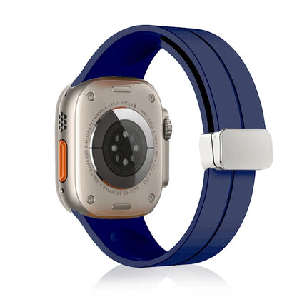 Magnetic Strap For Apple watch ultra 2 band 49mm Silicone Bracelet iWatch Series 9 7 8 6 5 4 3 se 44mm 45mm 40mm 41mm 42mm 38mm