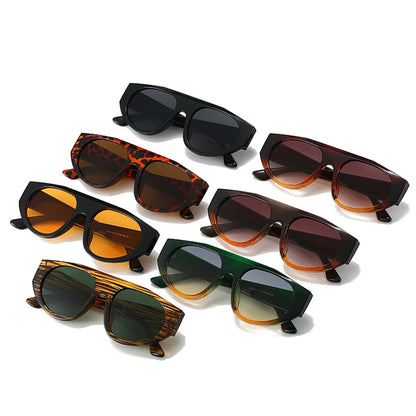 SHAUNA Retro Pilot Men Sunglasses Shades UV400 Fashion Gradient Women Double Color Punk Sun Glasses - ST Superstore