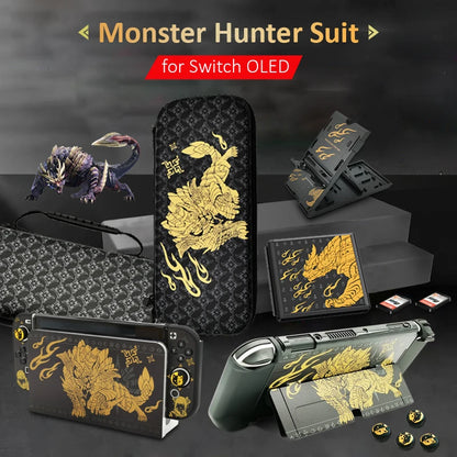 Monster Hunter Storage Bag for NS Switch OLED Carrying Case Protective Shell  for NS Switch OLED Game Accessories