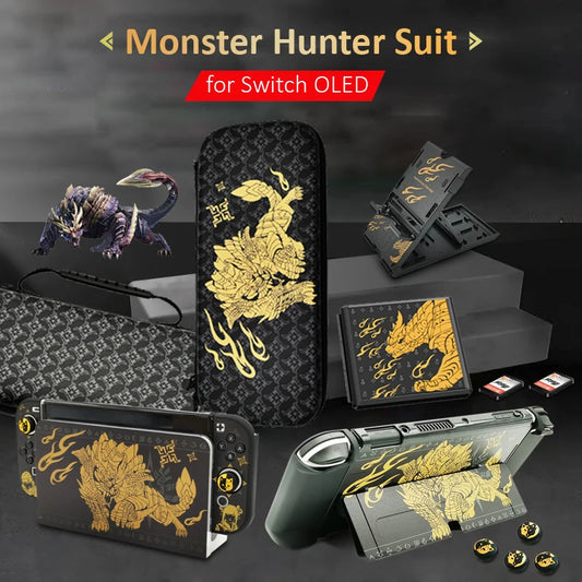 Monster Hunter Storage Bag for NS Switch OLED Carrying Case Protective Shell  for NS Switch OLED Game Accessories