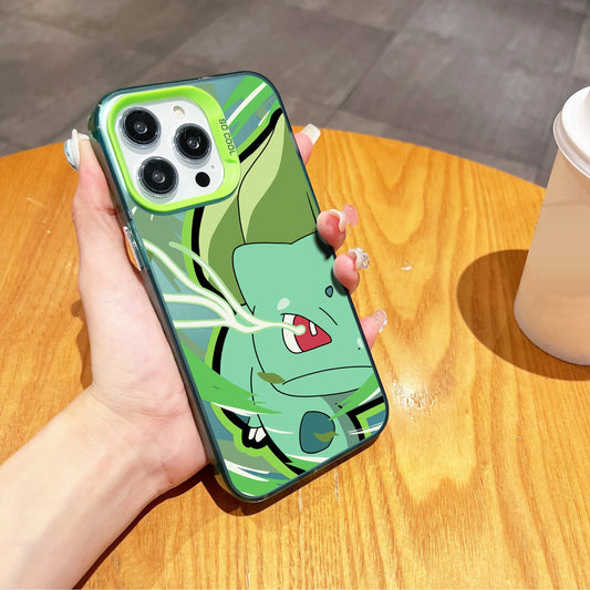 Anime Pokemons Gengars Pikachus Phone Case For iPhone 16 15 14 13 12 11 Pro Max X XR XSMAX 8 7 Plus Candy Matte Shockproof Cover