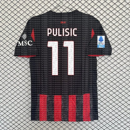 2025 Best-selling New 3D Printed AC Milan Soccer Jersey for Men and Women, Quick-drying Shirt Breathable MOTO Trendy T-shirt