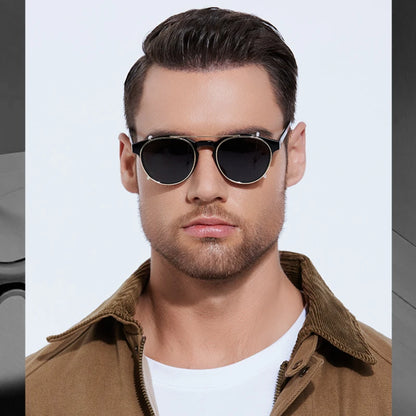 Driver Goggles Fashion Polarized Sunglasses Trend Outing Sunglasses Set Glasses Shading Street Shooting Sunglasses for Men