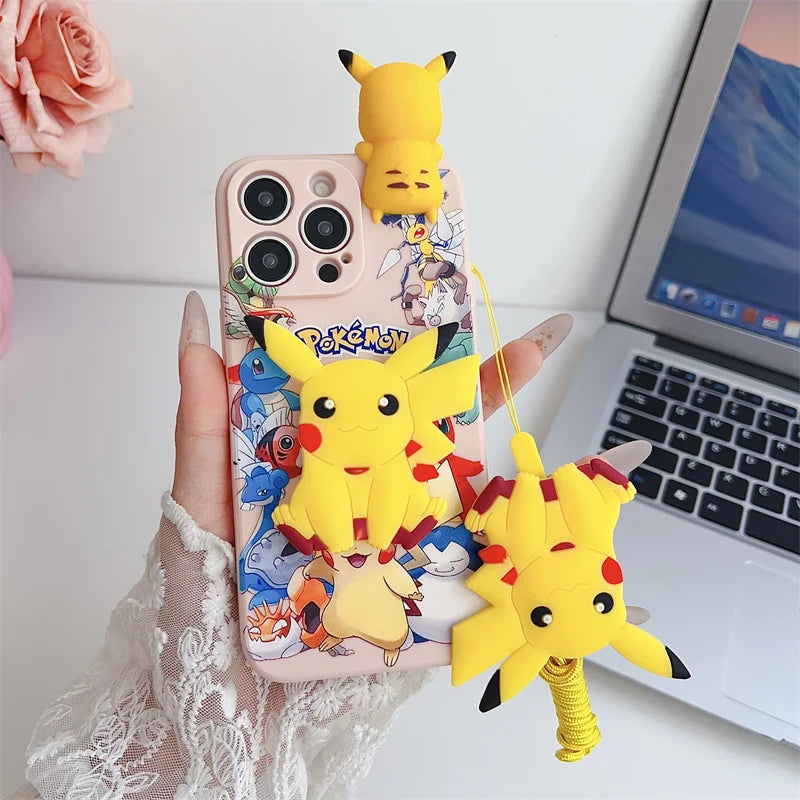 Cute Cartoon Phone Case For iPhone 14 15 13 12 11Pro Max Cartoon Y2K Lovely Anti Fall Cover