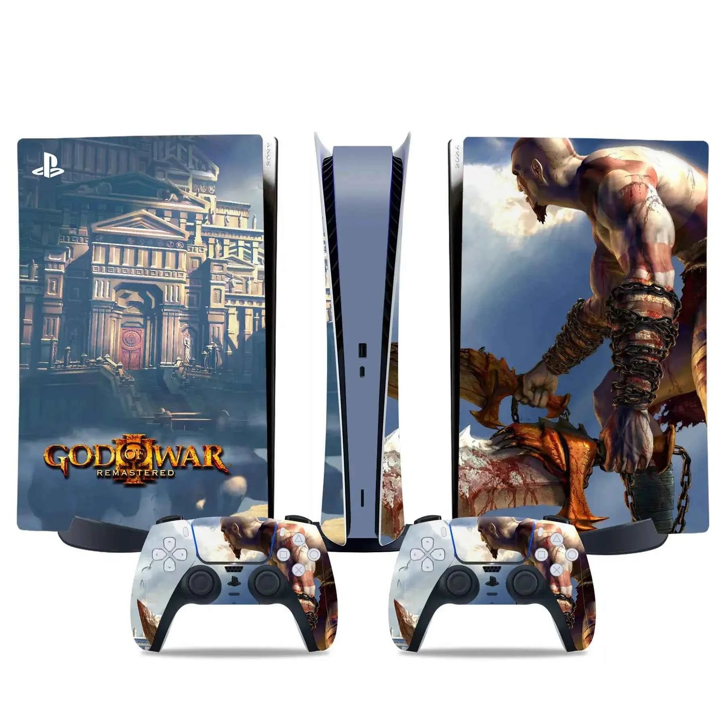God war PS5 digital edition Skin Sticker Decal Cover for PS5 digital Console and 2 Controllers PS5 Skin Sticker