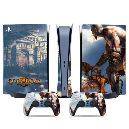 God war PS5 digital edition Skin Sticker Decal Cover for PS5 digital Console and 2 Controllers PS5 Skin Sticker