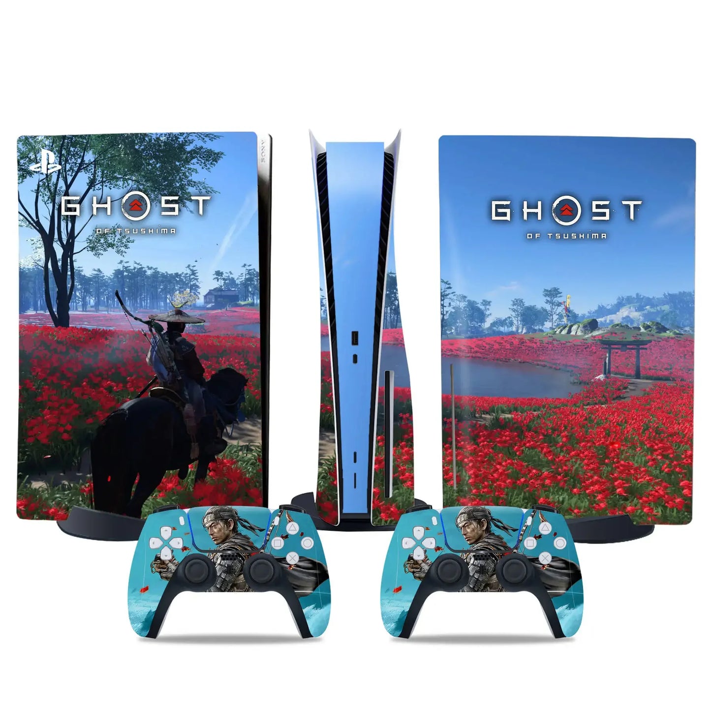 Ghost of Tsushima For PS5 disc Console and Controllers stickers For ps5 disk skin sticker for ps5 disk vinyl sticker