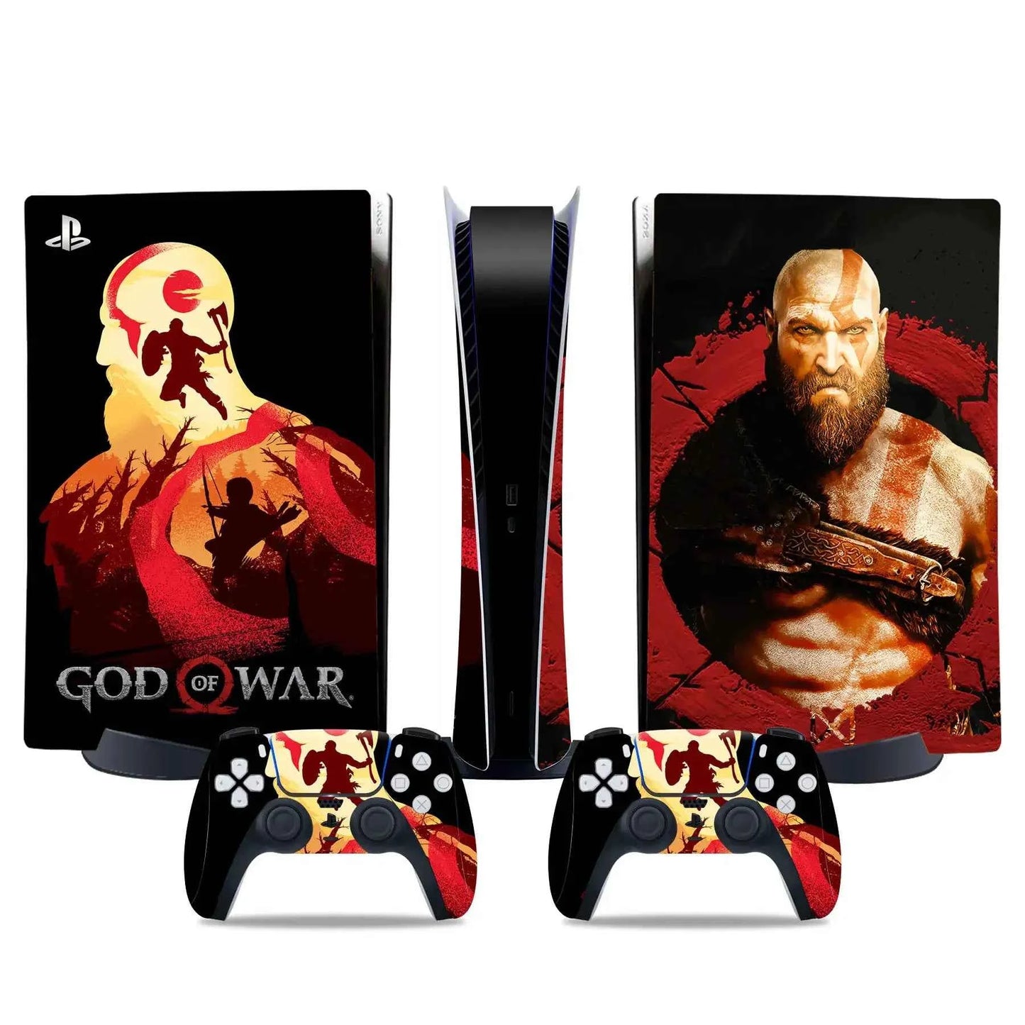 God war PS5 digital edition Skin Sticker Decal Cover for PS5 digital Console and 2 Controllers PS5 Skin Sticker