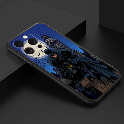 B-Batmans Art Popular Cool For iPhone 15 14 13 12 11 XS XR X 8 7 SE Pro Max Plus Mini Black Soft Phone Case