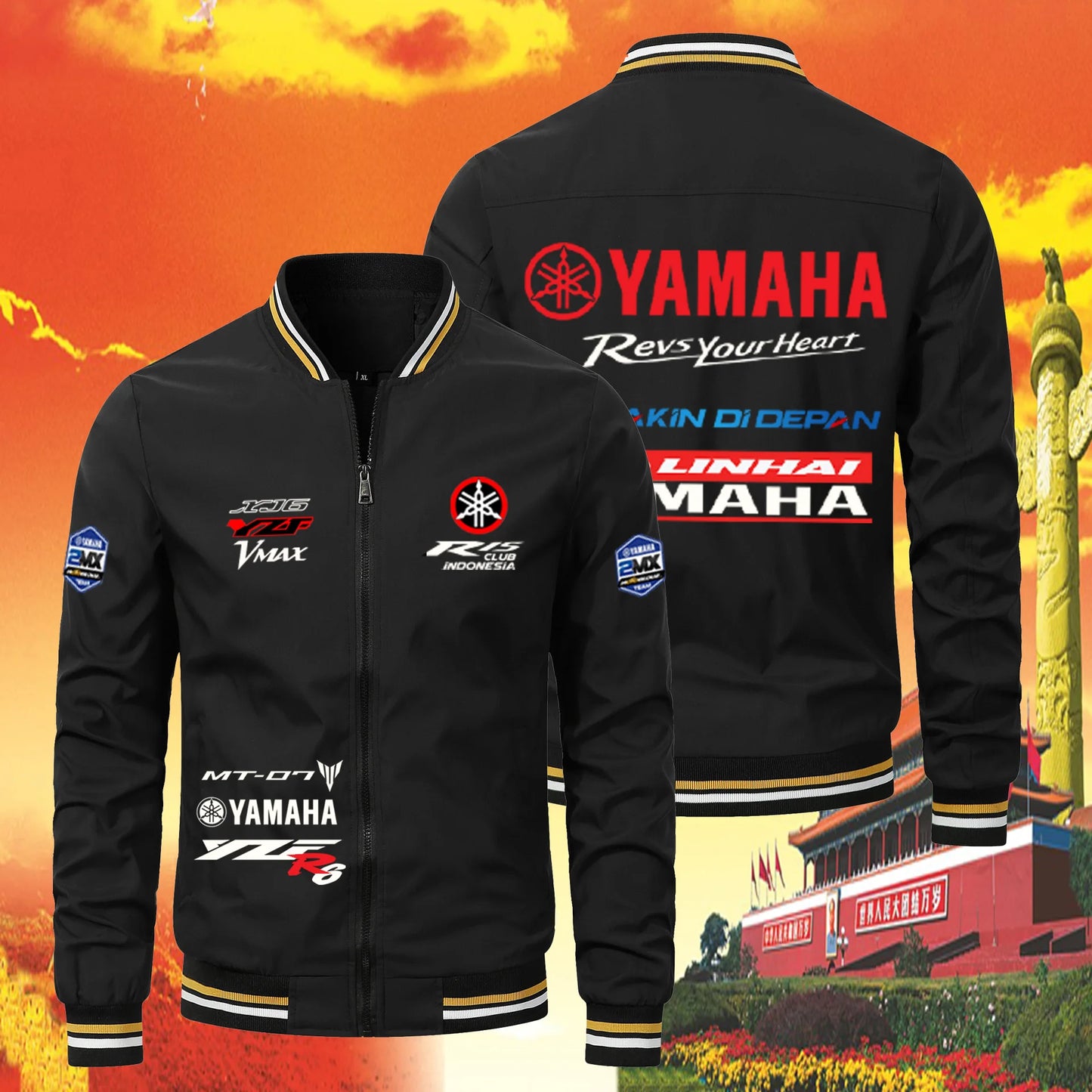YAMAHA Motorcycle Logo Men's Top Cycling Sports Shopping Leisure Outdoor Fishing Windproof Sunscreen Thin Men's Jacket Coat