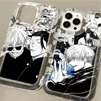 Silicone Protective Phone Case for iPhone 15 14 13 12 11 Pro Max XR XS X 8 7 6 6S Plus SE 2020 Jujutsu Kaisen Gojo Satoru Cover - ST Superstore