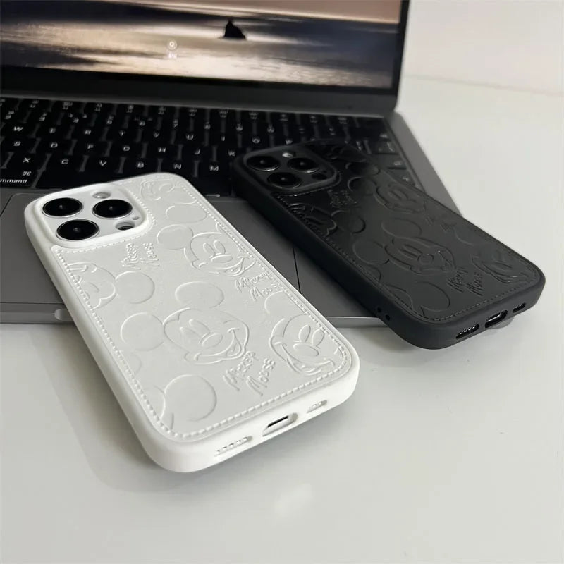 3D Embossed Cartoon Silicone Phone Case for iPhone 15 14 13 12 11 cover