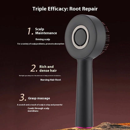 Electric Massage Comb Vibration Hair Massage Scalp Brush Red Light Hair Growth Massager Liquid Oil Applicator Anti Hair Loss