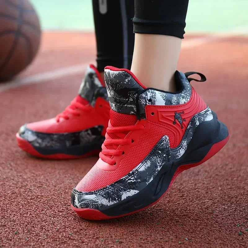 2025 Basketball Shoes for Kids Sneakers New Boys Brand Thick Sole Non-slip Children Sports Shoes Child Boy Basket Trainer Shoes - ST Superstore