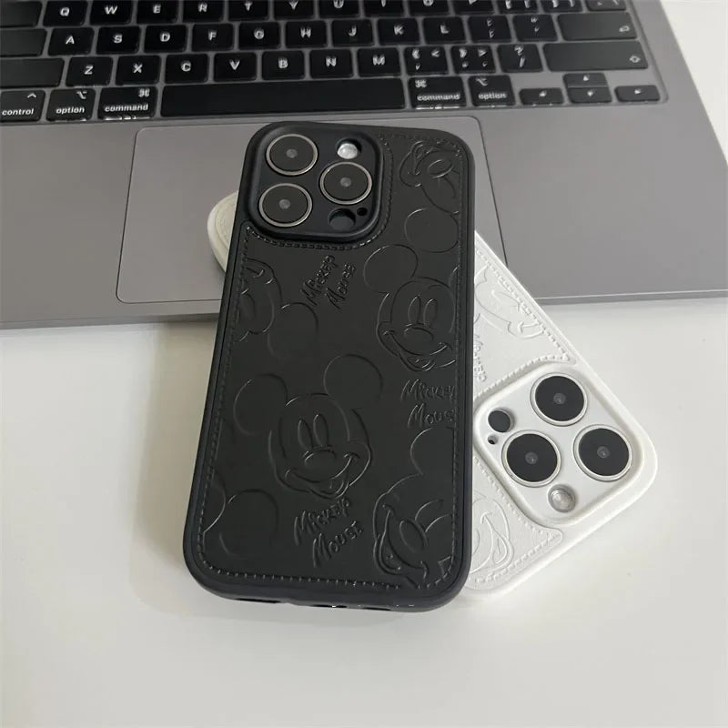 3D Embossed Cartoon Silicone Phone Case for iPhone 15 14 13 12 11 cover